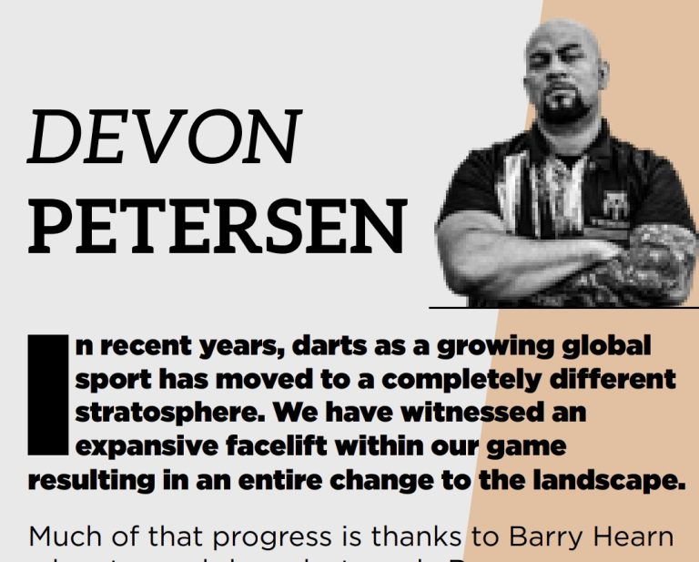 Petersen: Darts’ post covid landscape