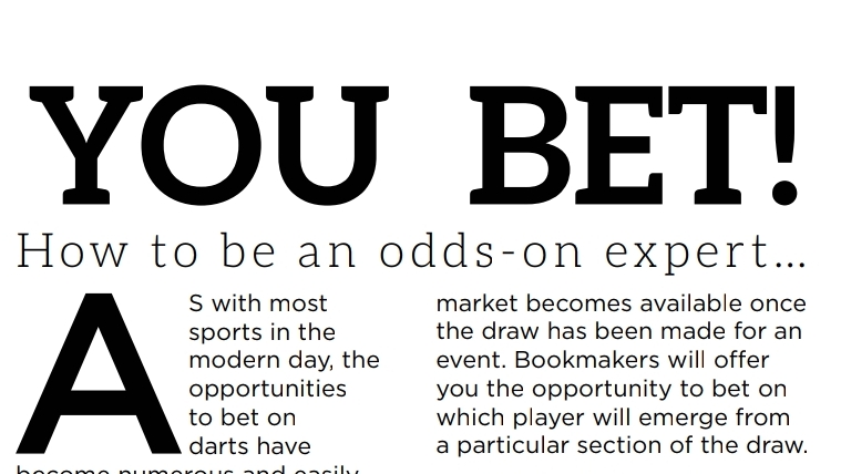 You Bet: A Punter’s Guide to Darts Betting