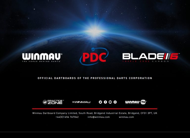 PDC & Winmau join forces: Blade 6 to be board of choice.