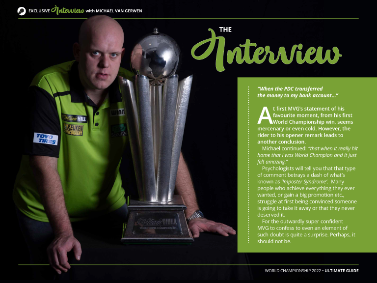 Michael’s World. When MVG Claimed his First World Crown