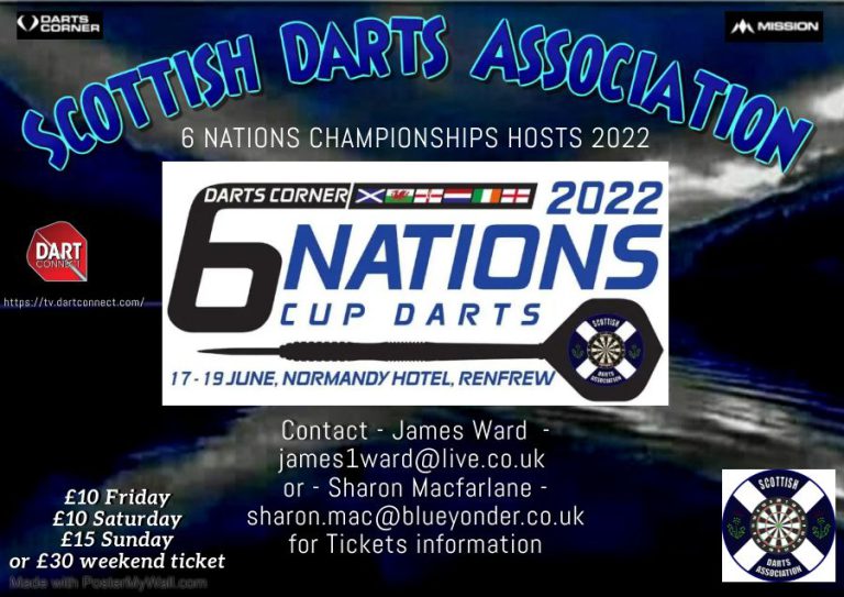 Six Nations Darts Returns To Scotland