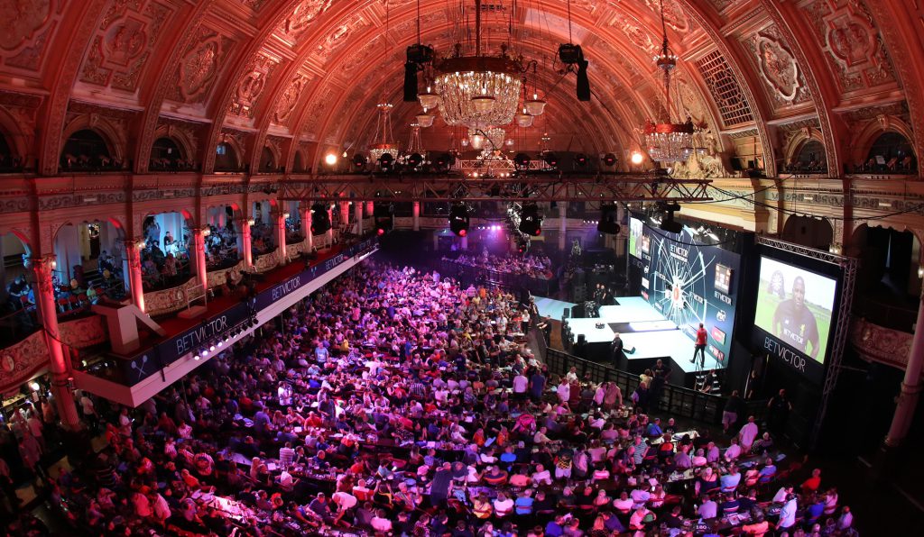 Darts, PDC, WORLD MATCHPLAY, 2018
WINTER GARDENS,
BLACKPOOL, By LAWRENCE LUSTIG
