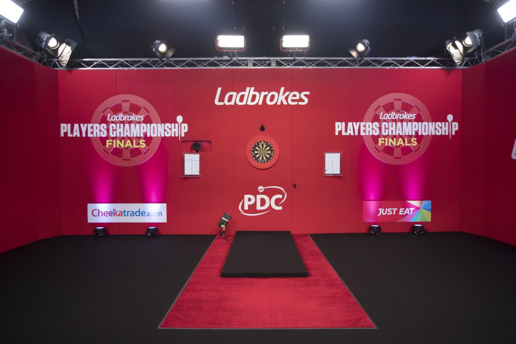 PDC, Players Championship Finals, Darts Event, Stage Set Up
