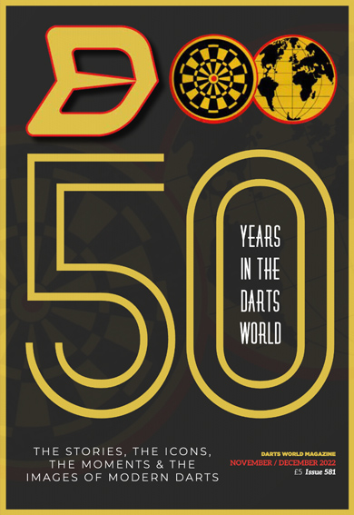 Darts World 581, 50th Anniversary Issue, Print, Cover.