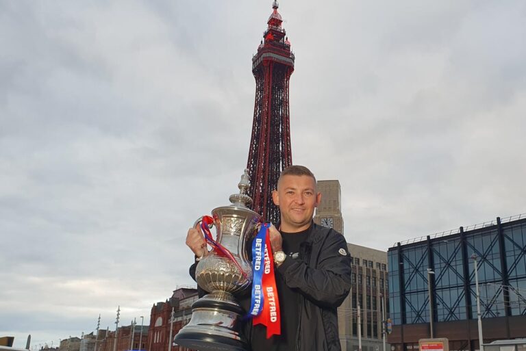 Blackpool Tower Shine For Champion Aspinall