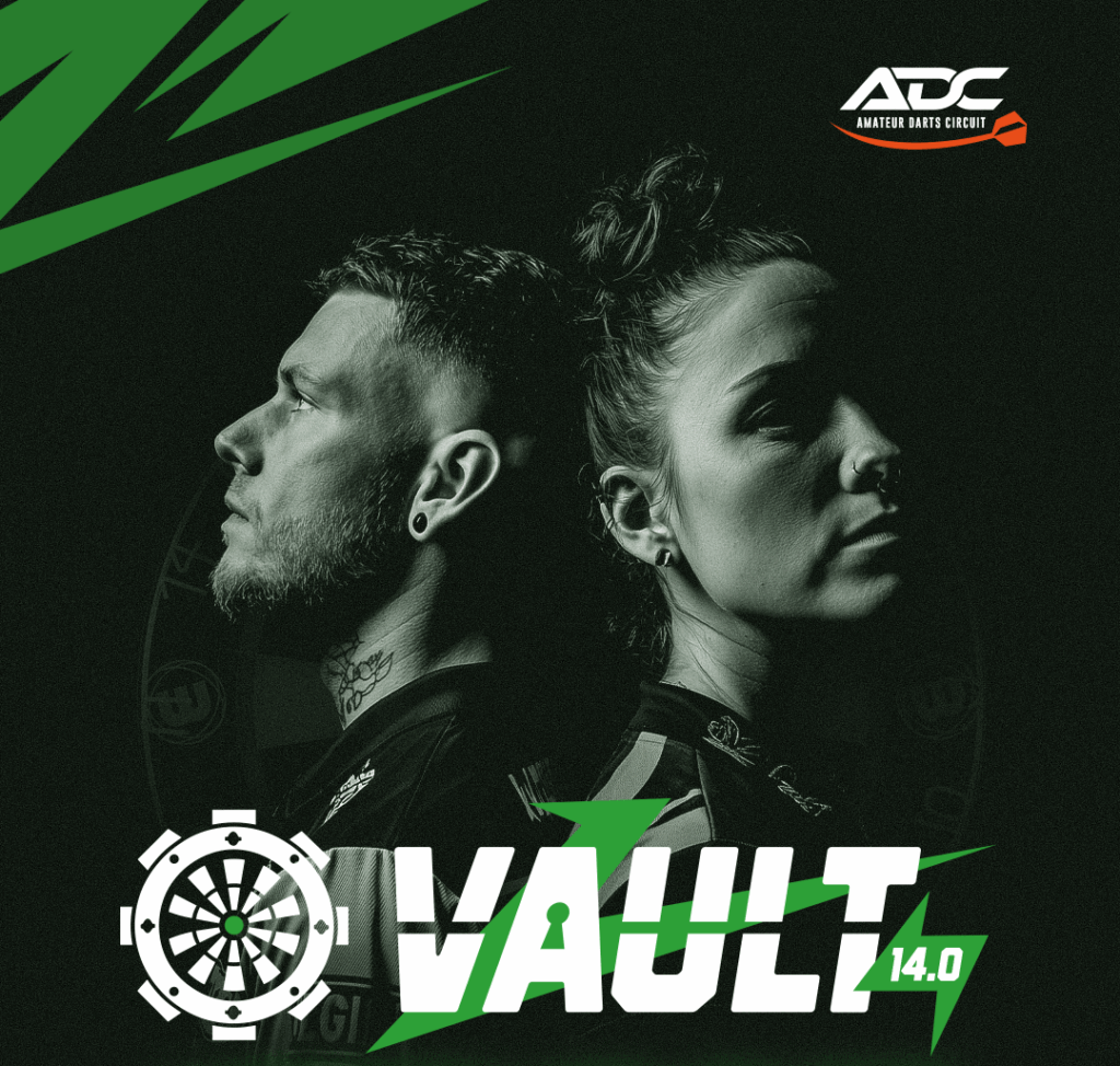 Darts Tournament, ADC, Vault 14,  Launch Poster 