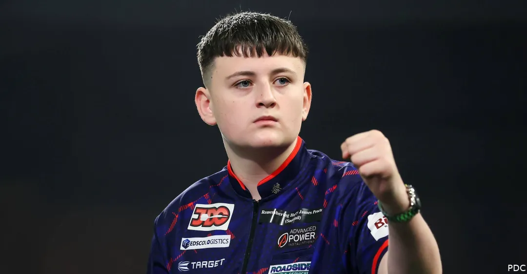 Mitchell Lawrie,15, Tops World Darts Federation Rankings