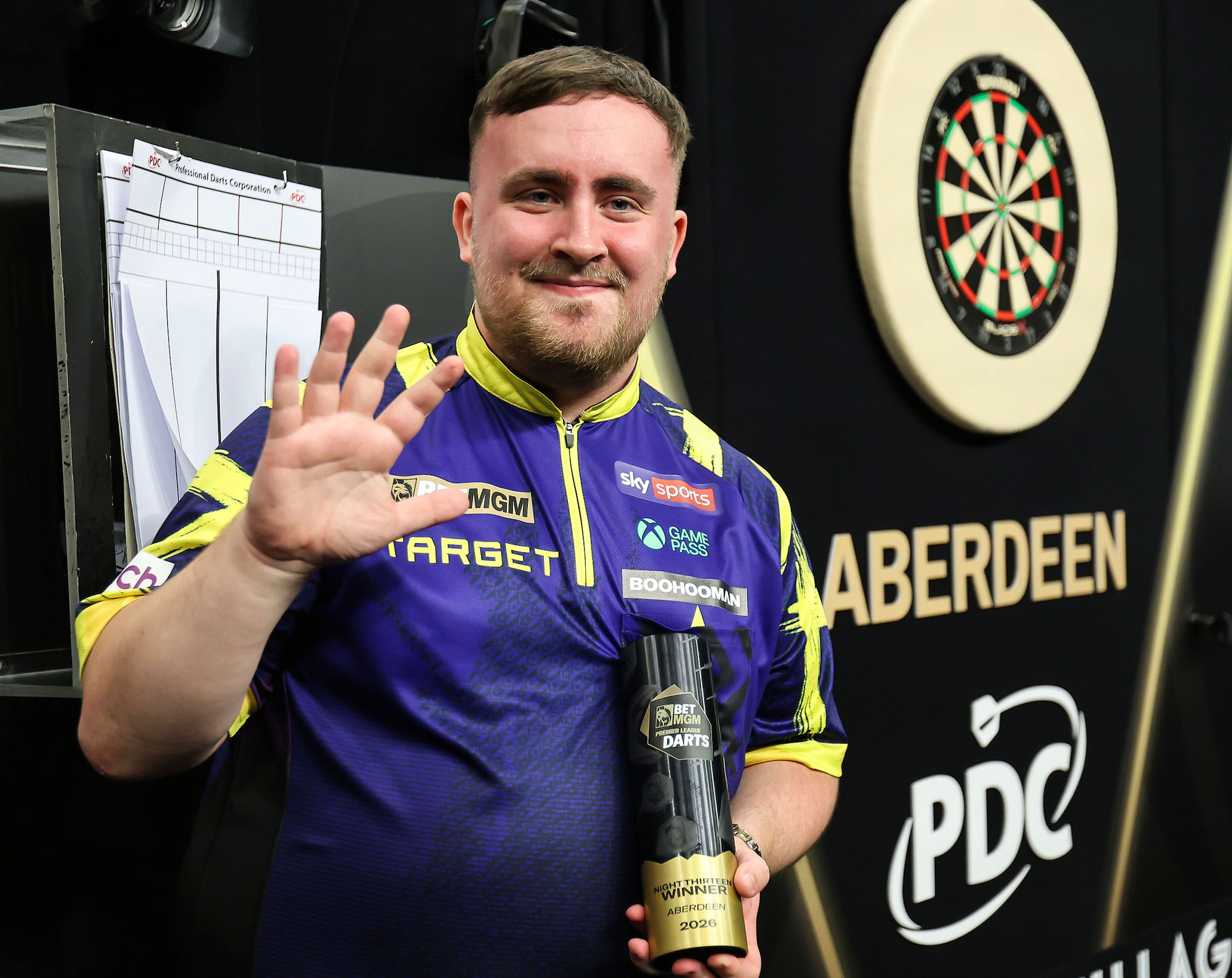 Littler Tops Premier League Darts Table After Night 13
