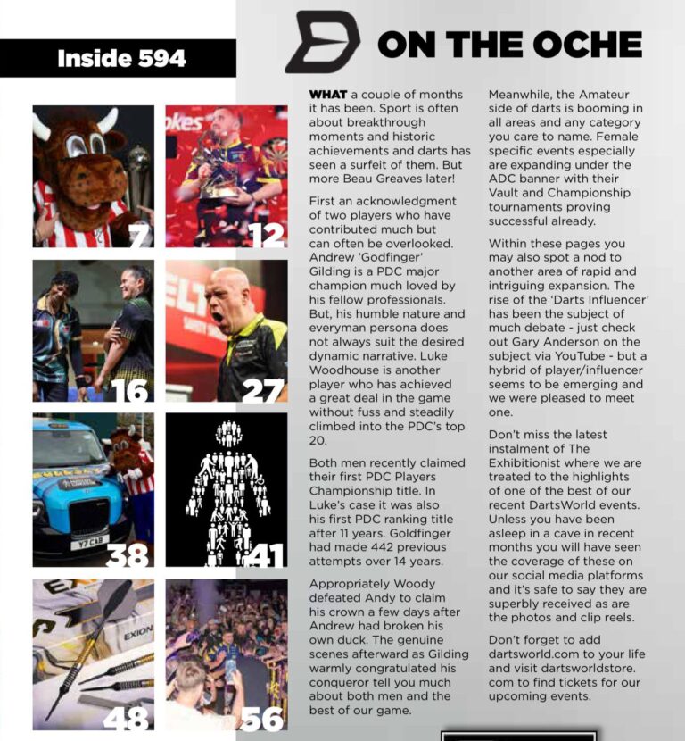 Darts World 594: On The Oche