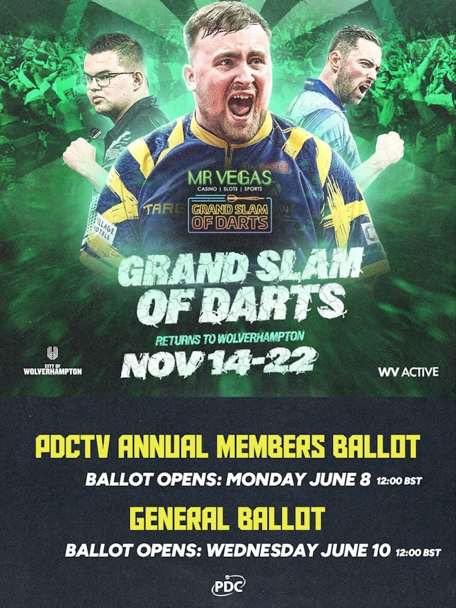Grand Slam of Darts, Ballot Graphic, PDC, 2026, Luke Littler