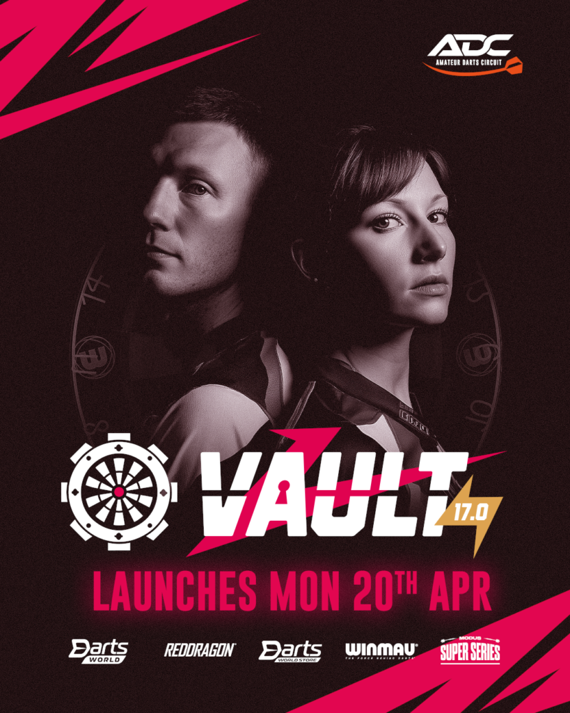 ADC, Darts Organisation, The Vault, 17, Main Poster