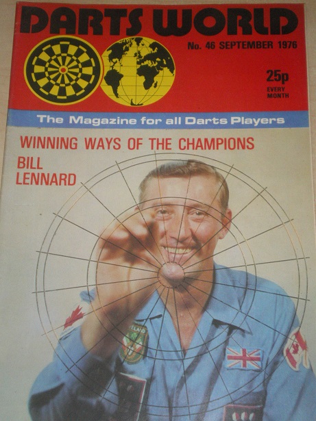 Billy Leonard on DartsWorld 46 Cover, 1976