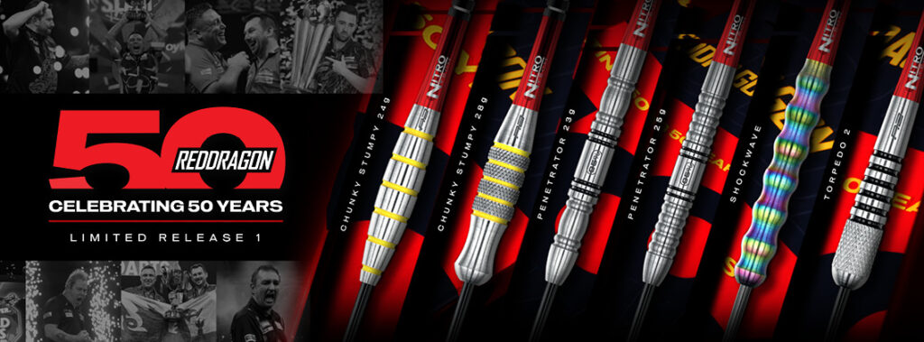 Red Dragon darts, 50th anniversary release, part I