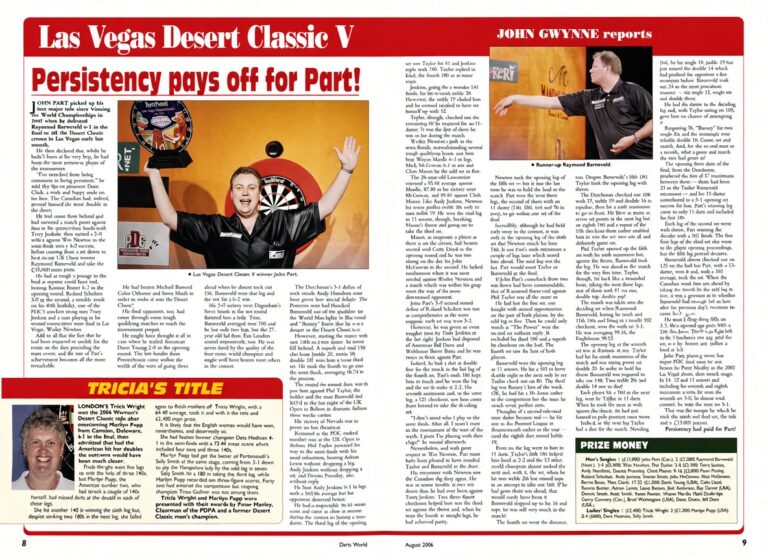 Las Vegas Desert Classic V: Persistency pays off for Part!