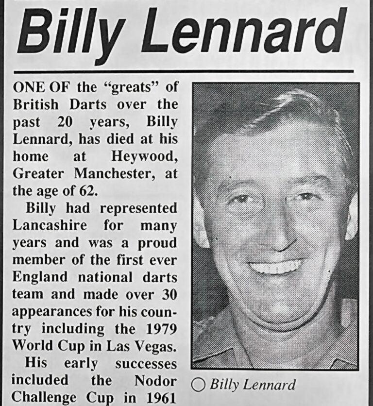 OBITUARY: Billy Lennard