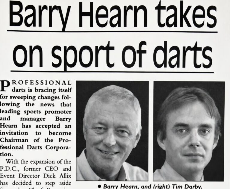 The Darts World Years 2001 – Issue 346: Barry Hearn takes on sport of darts