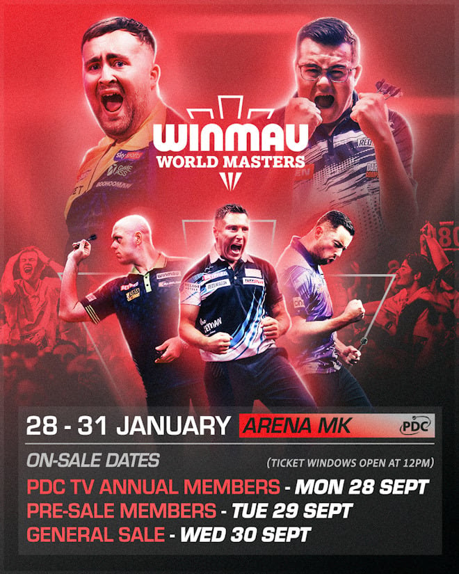 Winmau World Masters, Darts Tournament, PDC, 2027, promo
