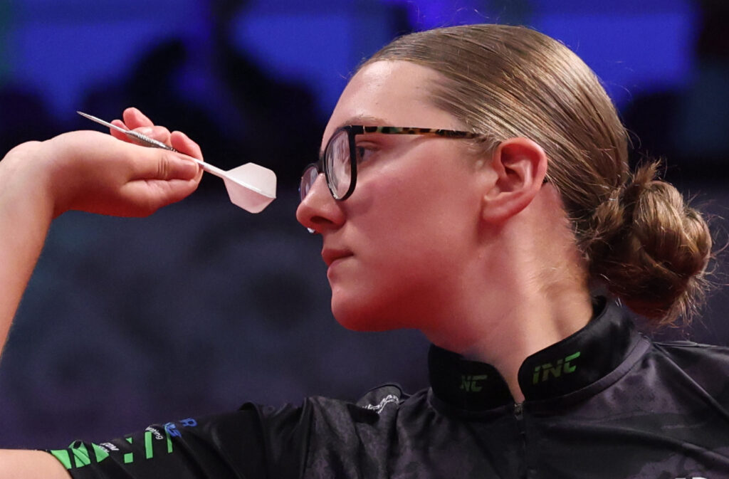 Macy Gibbons , Darts Player,