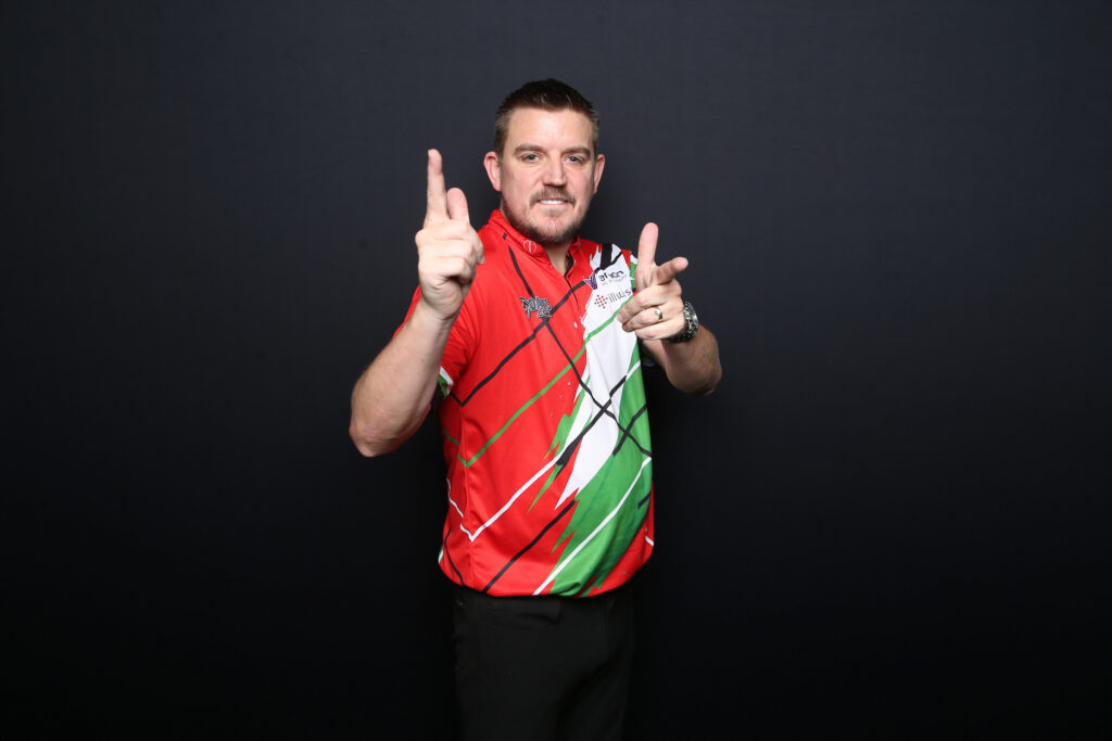 David Davies, Wales, Darts Player, during the 2026 ADC