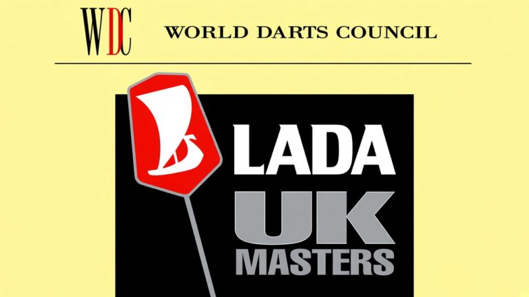 Recreation of World Darts Council Debut even logo / flyer